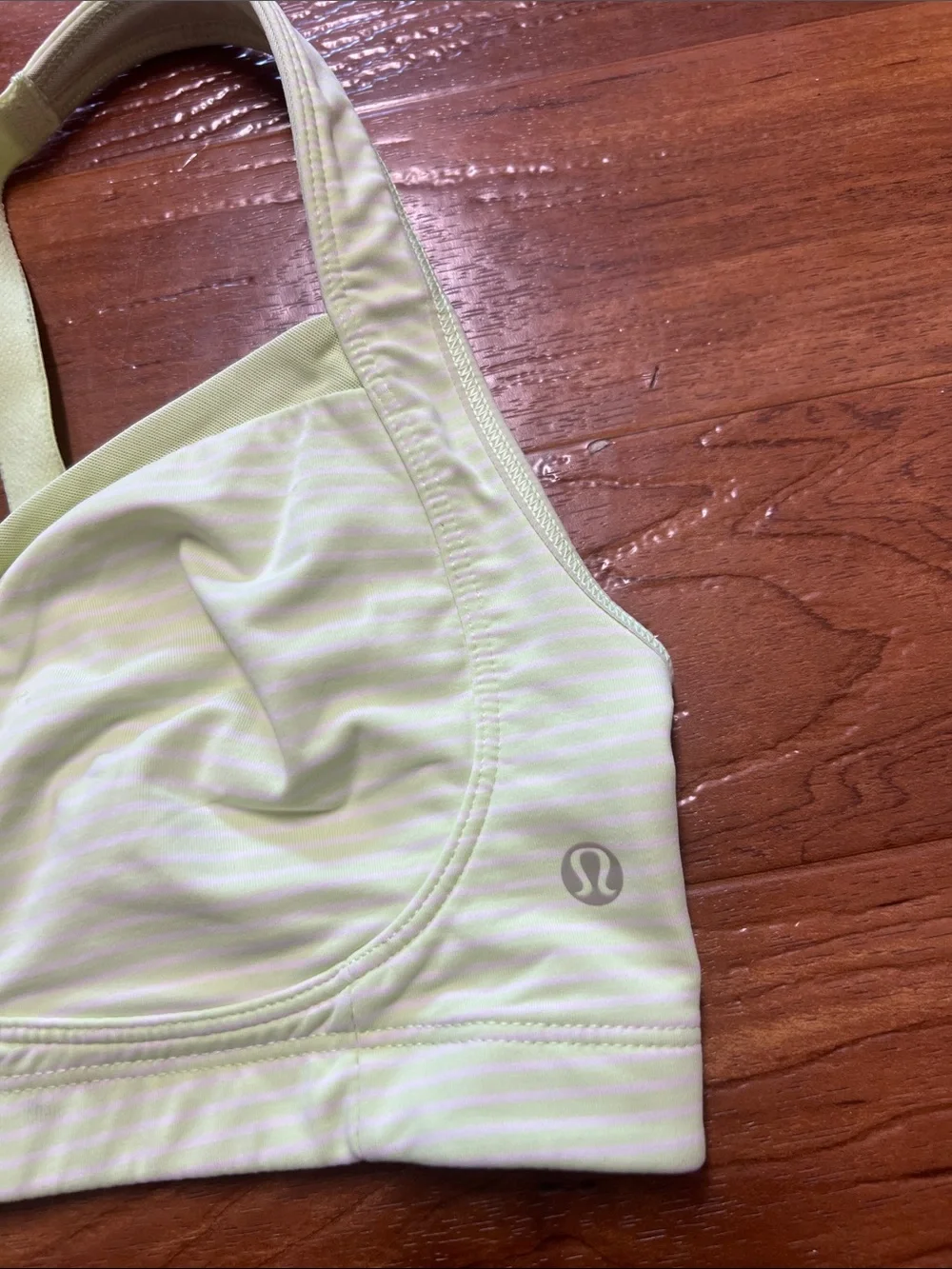 lululemon athletica Light Green Strappy Sports Bra